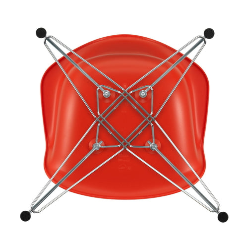 Cadeira de Braços em Plástico Eames DAR / Base Cromada